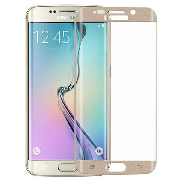 2 Packs Galaxy S6 Edge Tempered Glass Screen Protector Tempered Glass Clear Screen Protector Scratch-Resistant Screen Guard for Samsung Galaxy S6 Edge G925 White